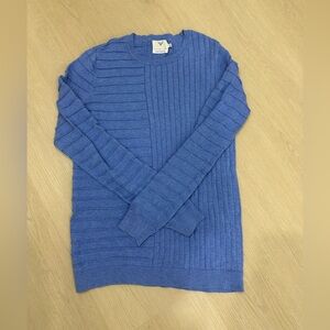 Edinburgh Knitwear Women’s Pima Cotton Sweater XS Blue Casual